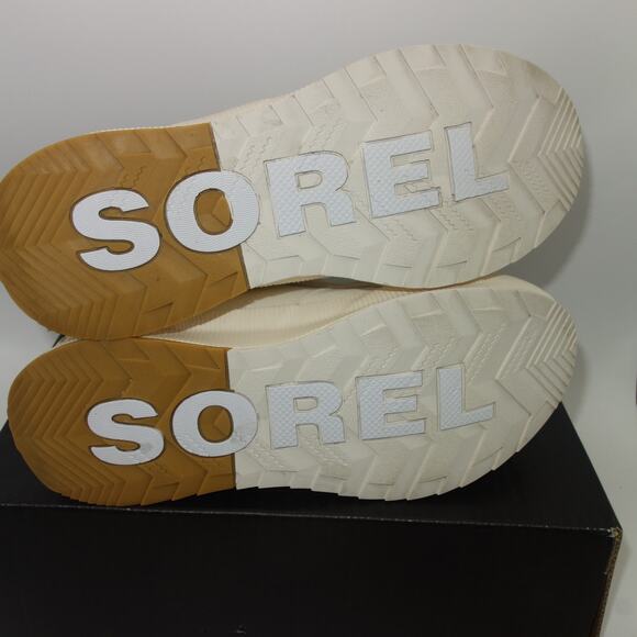 NEW Sorel Out N About III Low Women's 9 Sneakers Shoes Sea Salt Chalk Cream - Picture 14 of 15